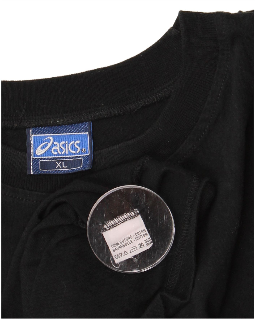 Camiseta gráfica masculina ASICS Top XL algodão preto
