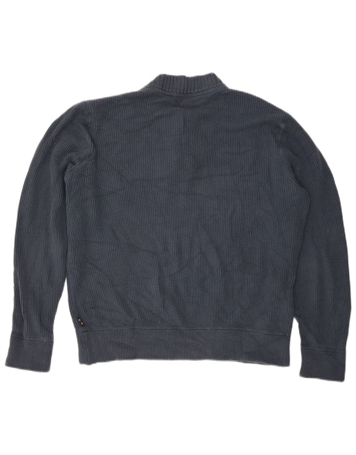 EDDIE BAUER Suéter masculino com gola redonda, grande algodão azul marinho