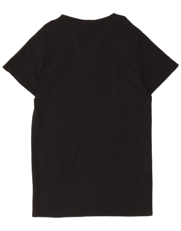 Vestido camiseta feminino Zara Reino Unido 14 médio preto