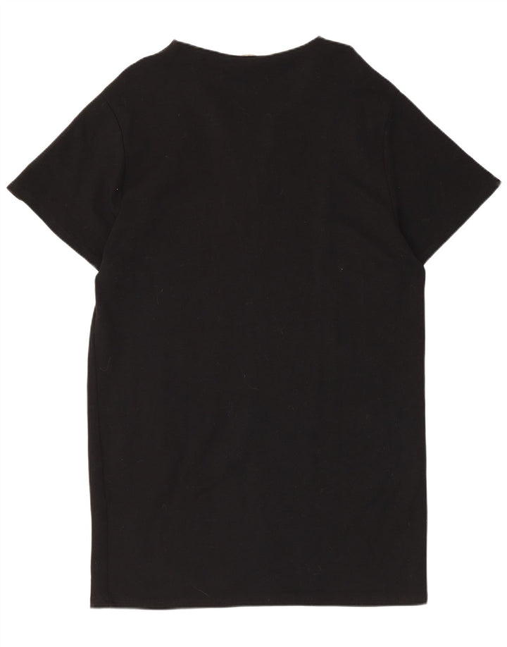Vestido camiseta feminino Zara Reino Unido 14 médio preto