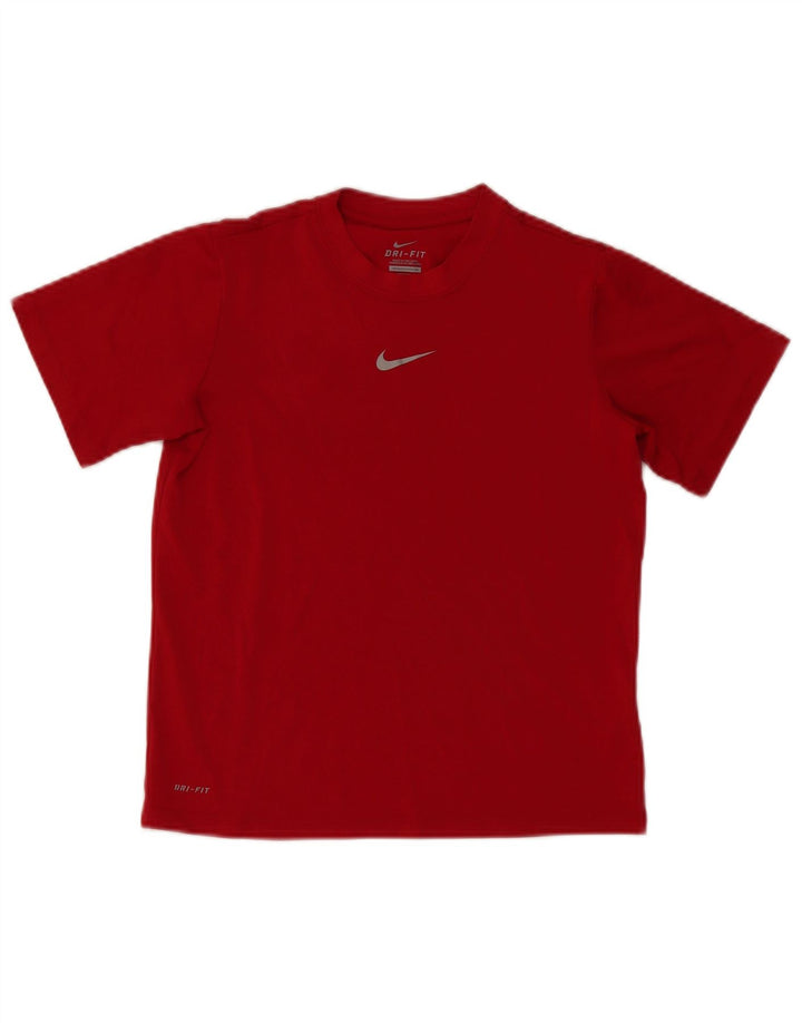 Camiseta Nike Boys Dri Fit Top 10-11 Anos Médio Poliéster Vermelho