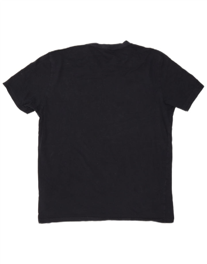 Camiseta feminina REISS UK 16 grande algodão azul marinho