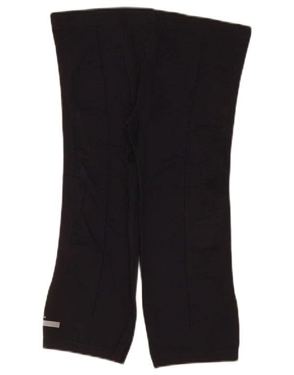 Adidas Womens Stella McCartney Capri Calças de treino Reino Unido 12 Médio Preto
