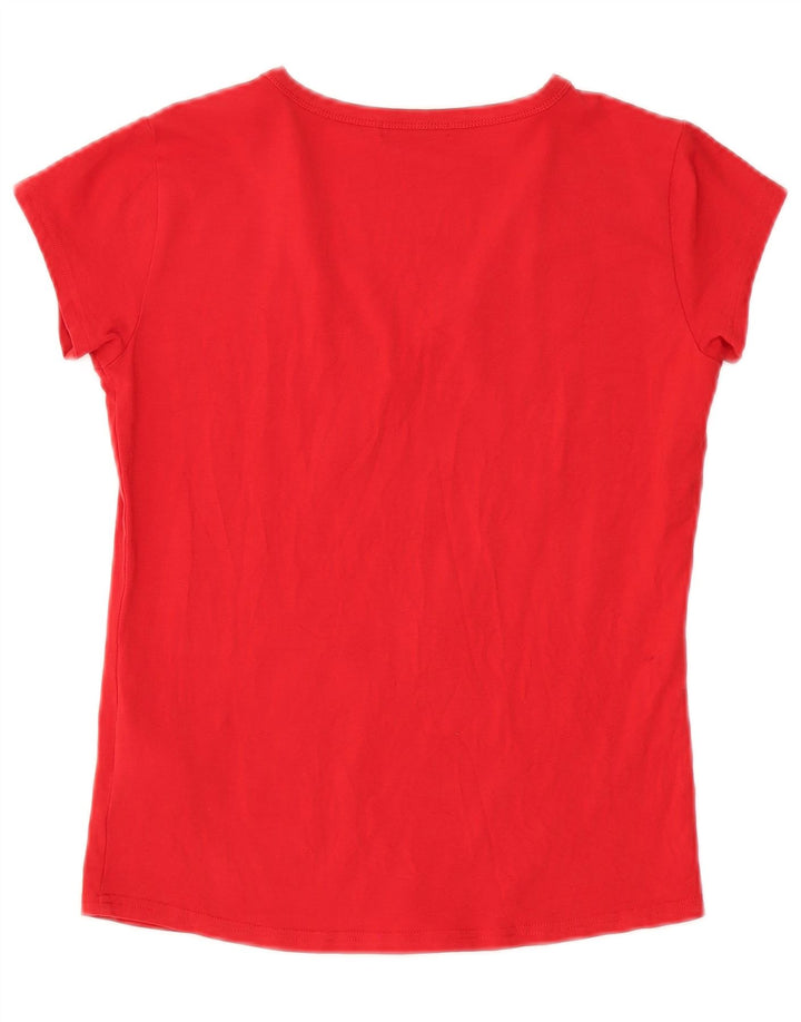Camiseta feminina com estampa Popeye ICEBERG Reino Unido 12 algodão vermelho médio