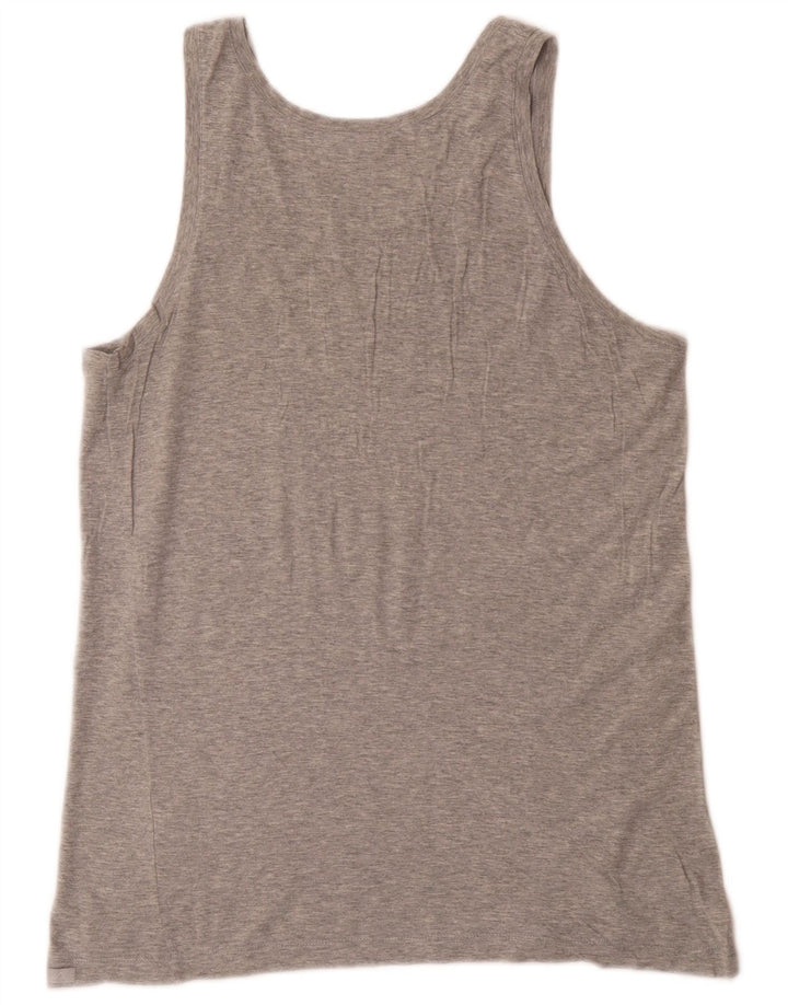 Fila Colete masculino Top cinza médio algodão manchado