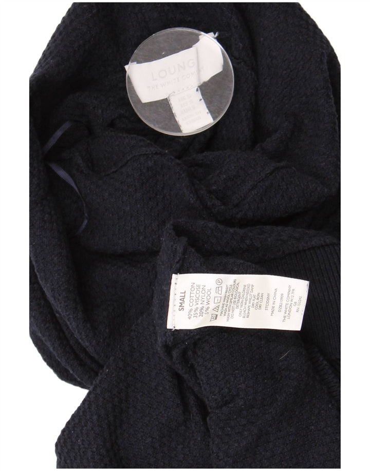 Suéter feminino LOUNGE com gola alta e gola alta Reino Unido 10 pequeno azul marinho