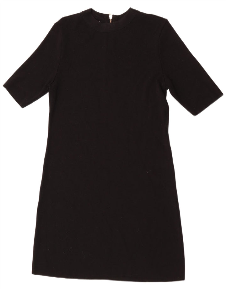 Vestido jumper feminino Monsoon de mangas curtas Reino Unido 12 médio preto