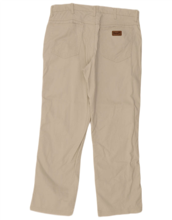 Calça casual reta masculina WRANGLER W36 L32 algodão branco