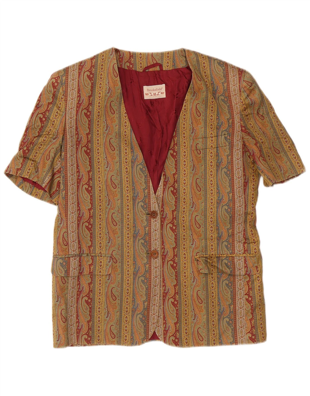 Jaqueta blazer feminina de 2 botões BROOKSFIELD IT 44 médio multicolorido