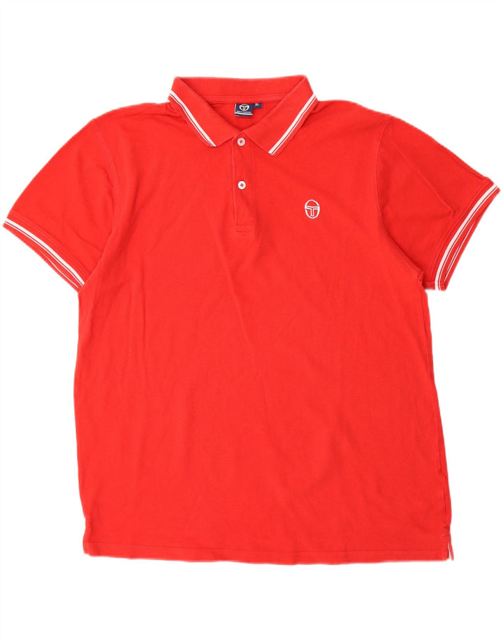Camisa polo masculina Sergio Tacchini XL algodão vermelho