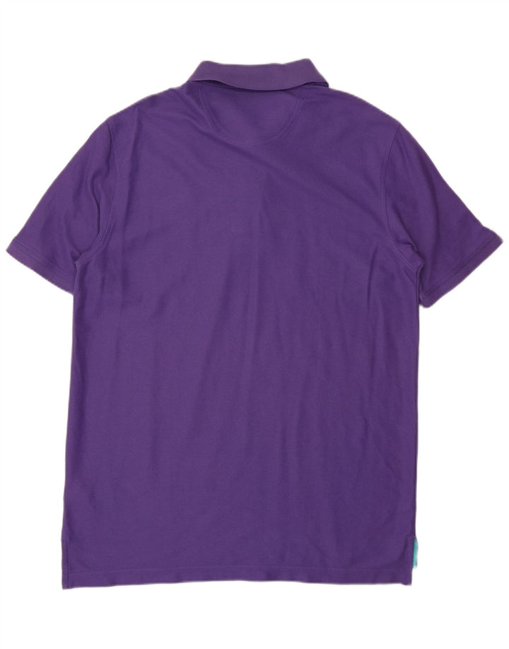 Camisa polo masculina Izod grande algodão roxo