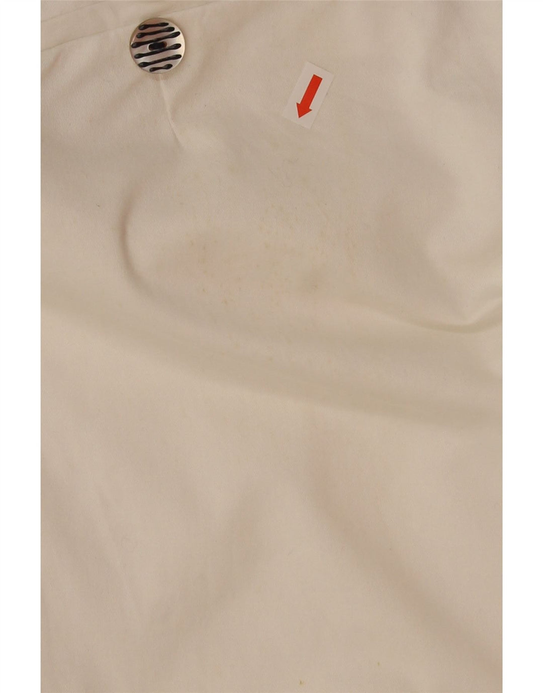 ROCCOBAROCCO Womens Straight Casual Trousers W32 L26 White Cotton Vintage Roccobarocco and Second-Hand Roccobarocco from Messina Hembry 