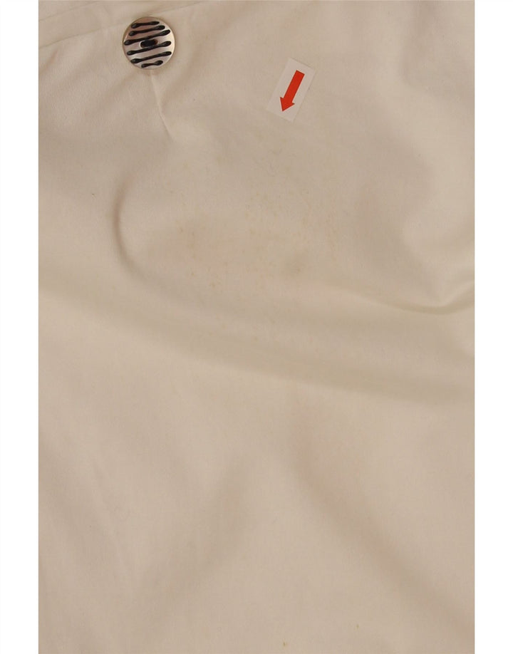 ROCCOBAROCCO Womens Straight Casual Trousers W32 L26 White Cotton Vintage Roccobarocco and Second-Hand Roccobarocco from Messina Hembry 