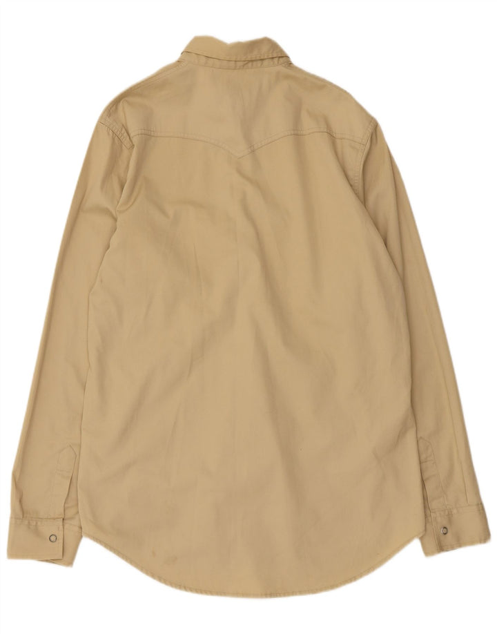 Camisa masculina Calvin Klein Regular Fit XL poliéster bege