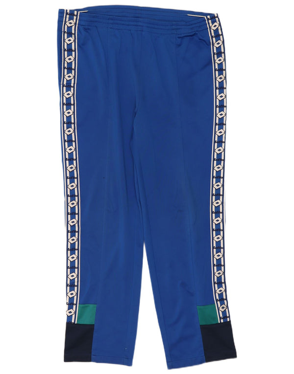 Calça de treino masculina Lotto Graphic UK 42/44 XL azul colorblock