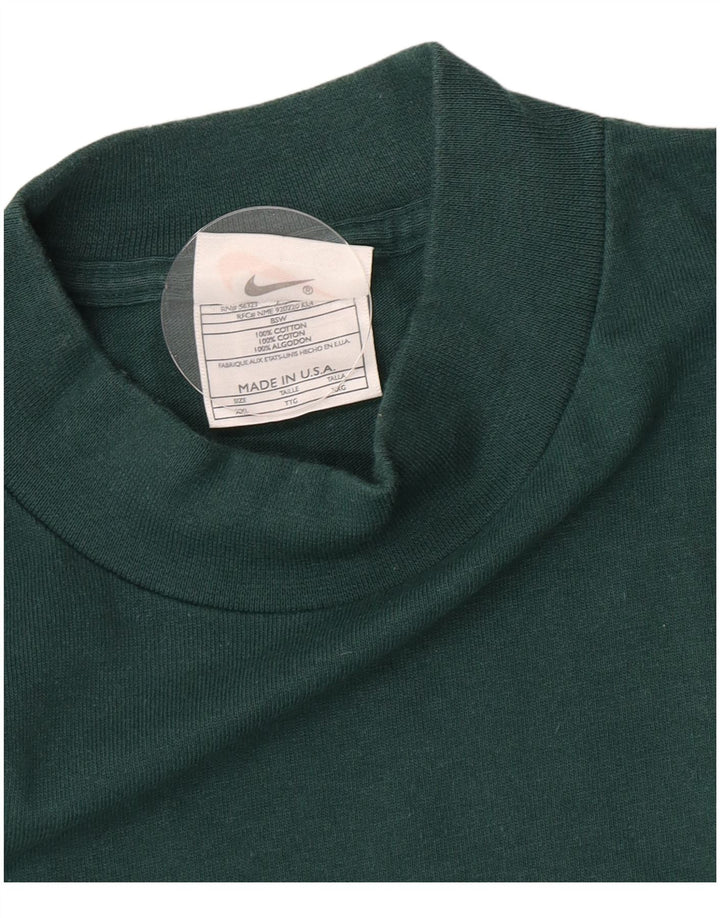 Top masculino Nike manga comprida 2XL algodão verde