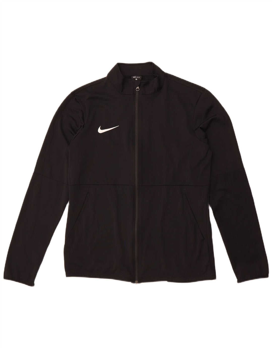 Nike Mens Dri Fit Tracksuit Top Jacket Médio Preto Poliéster