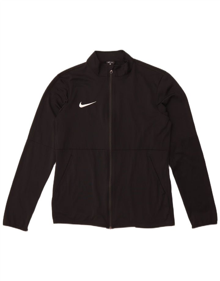Nike Mens Dri Fit Tracksuit Top Jacket Médio Preto Poliéster