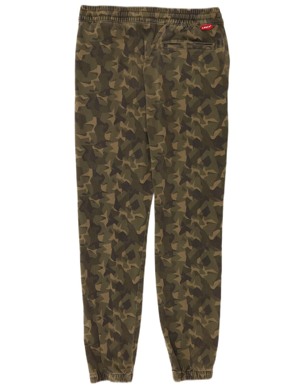 Calça jogger masculina Levi's médio W30 L28 cáqui camuflado algodão