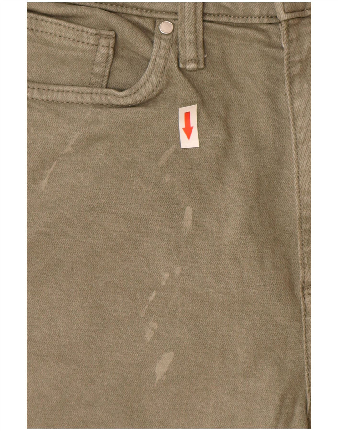 Marks & Spencer Mens Jeans Slim W32 L33 Algodão Cáqui