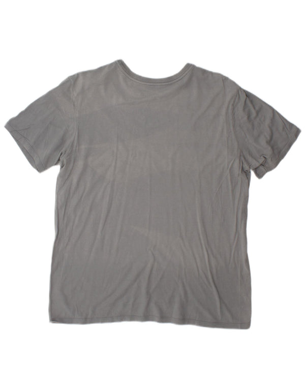 Camiseta Nike Feminina Athletic Cut Graphic Top UK 16 Grande Cinza