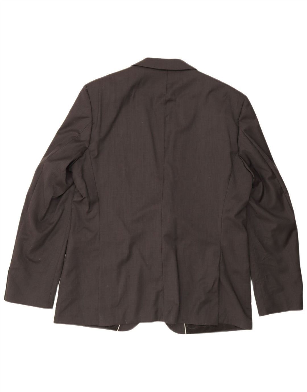Jaqueta Blazer Masculina Hugo Boss com 2 Botões UE 56 3XL Lã Virgem Cinza