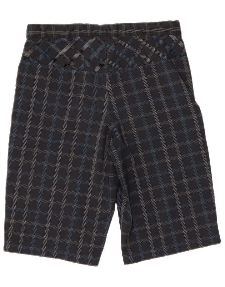 Shorts cargo masculino JACK WOLFSKIN 12-13 anos W26 poliéster xadrez preto