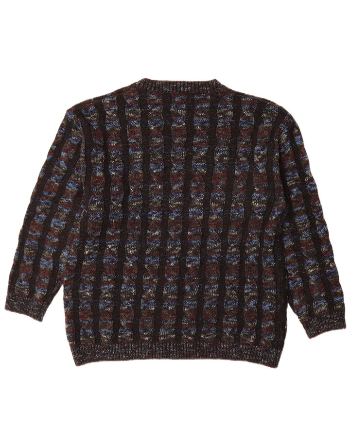 Suéter masculino Dino Erre com gola redonda IT 50 médio listrado multicolorido