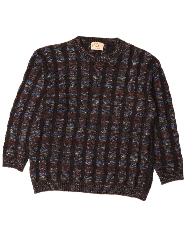 Suéter masculino Dino Erre com gola redonda IT 50 médio listrado multicolorido