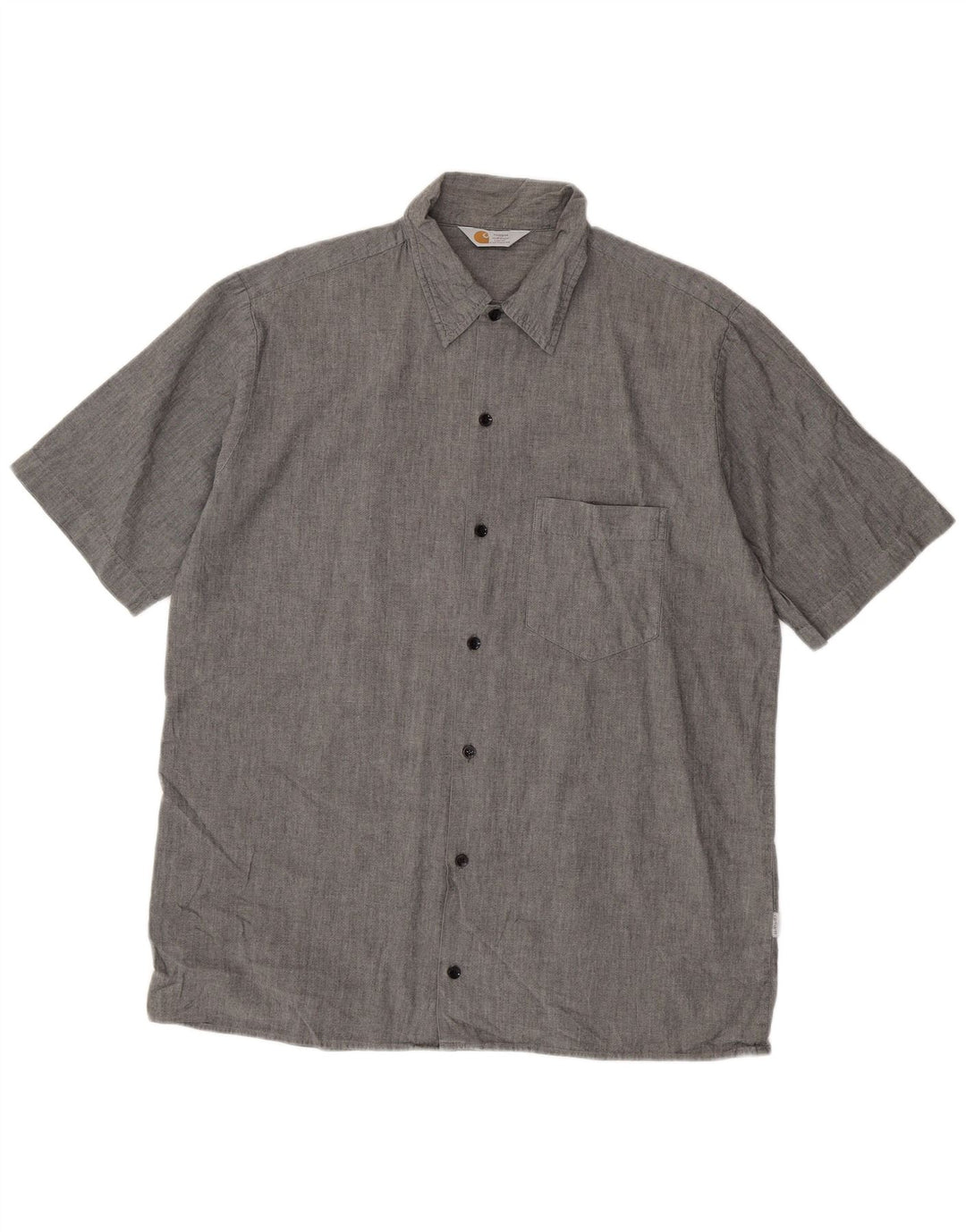 Camisa masculina robusta de manga curta CARHARTT XL algodão cinza