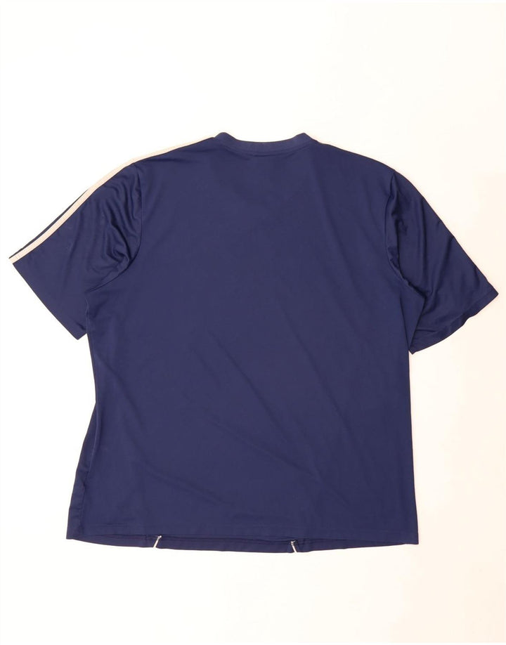 Camiseta masculina Adidas Top 2XL poliéster azul marinho