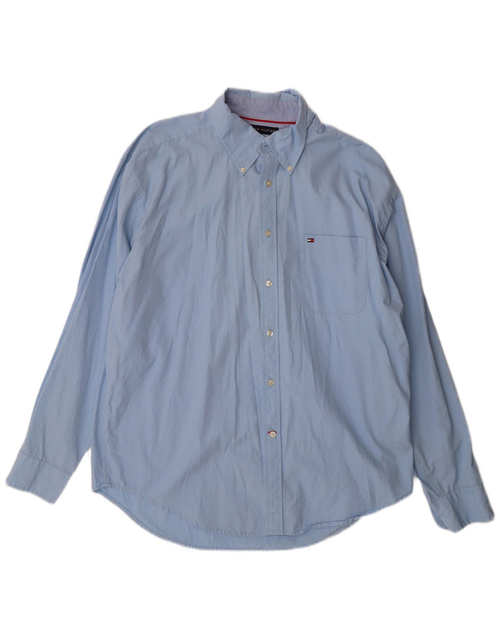 Camisa masculina TOMMY HILFIGER XL azul algodão clássico
