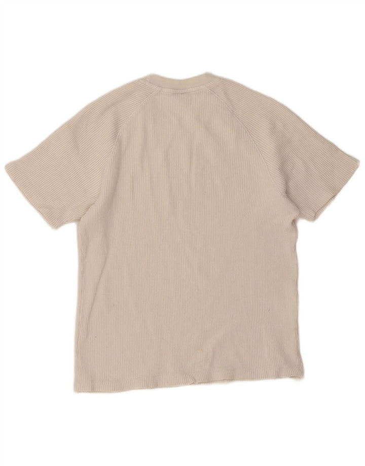 Camiseta feminina grande Zara UK 10 algodão branco pequeno