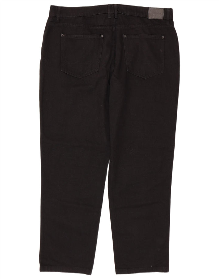 Jack Wills Calça jeans masculina cônica W38 L32 algodão preto