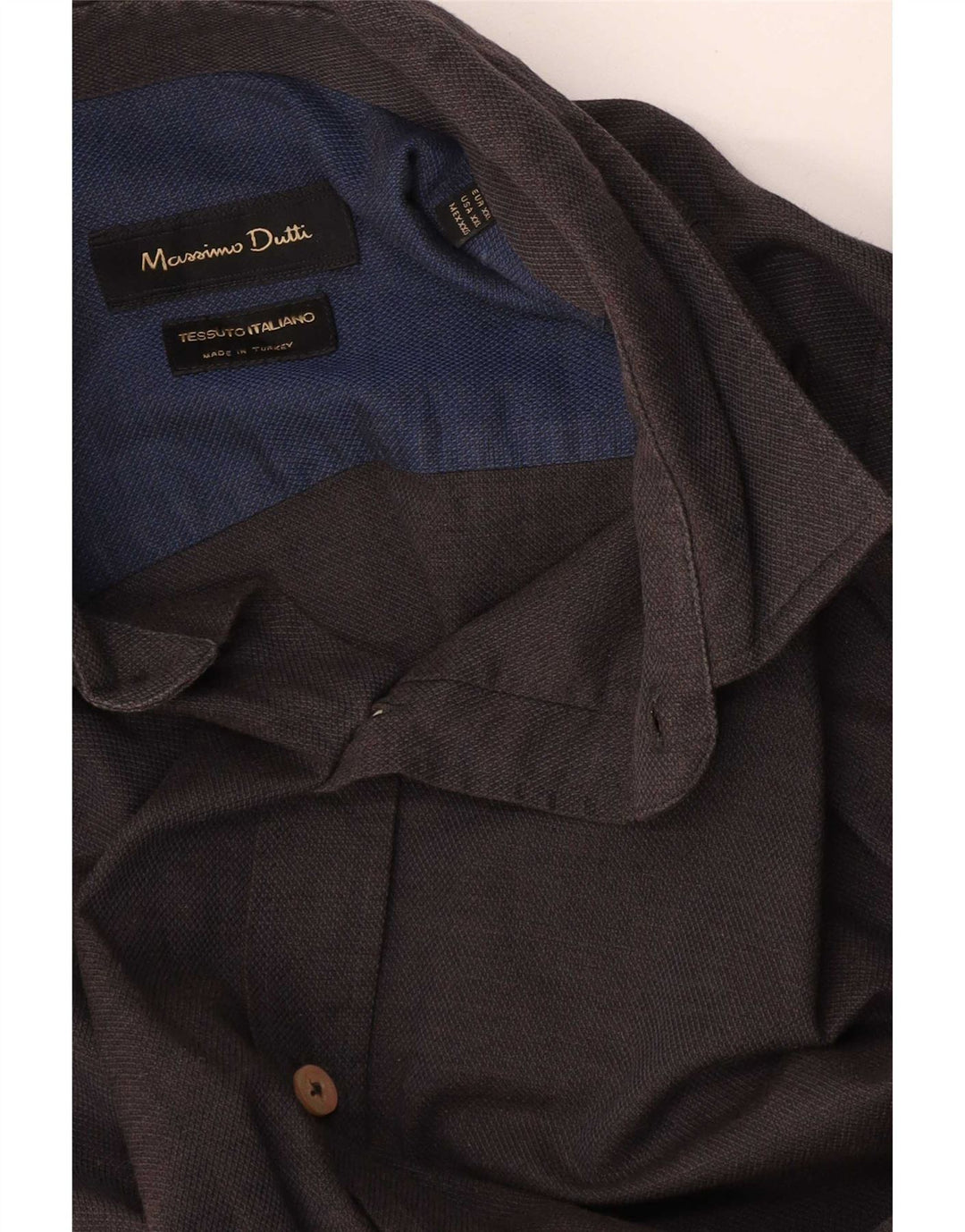 Camisa masculina Massimo Dutti 2XL cinza