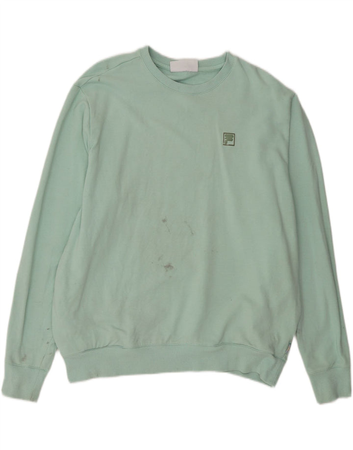 FILA Womens Sweatshirt Jumper UK 18 XL Green Vintage Fila and Second-Hand Fila from Messina Hembry 