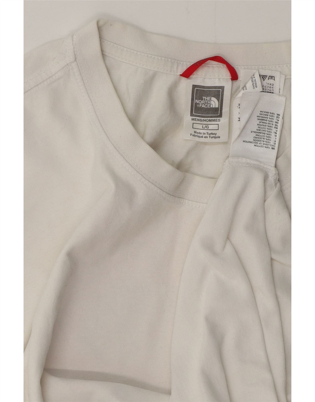Camiseta gráfica masculina THE NORTH FACE top grande de algodão branco