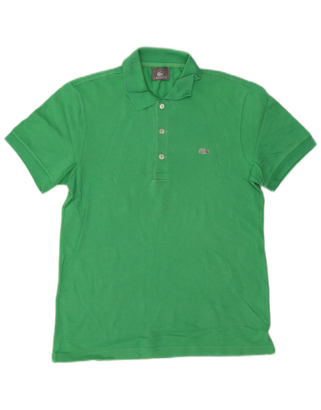 Camisa polo masculina LACOSTE tamanho 3 pequeno algodão verde