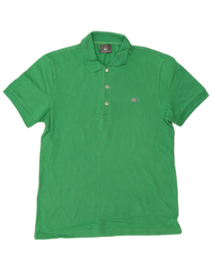 Camisa polo masculina LACOSTE tamanho 3 pequeno algodão verde