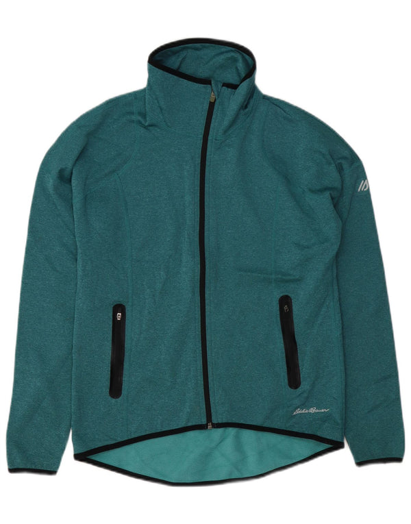 Eddie Bauer Jaqueta feminina de treino superdimensionada Reino Unido 6 XS verde poliéster