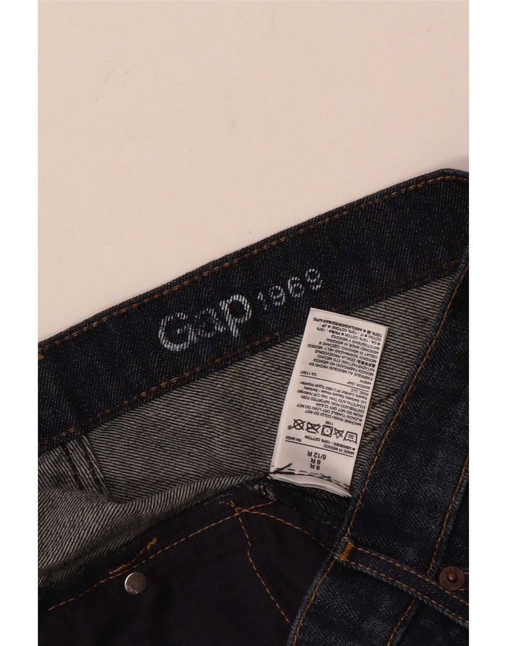 Shorts jeans feminino Gap UK 12 médio W32 algodão azul