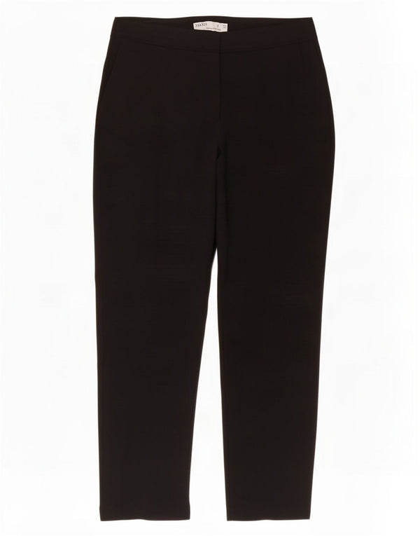 Oasis Womens Slim Chino Trousers UK 14 Large W32 L27 Black Viscose