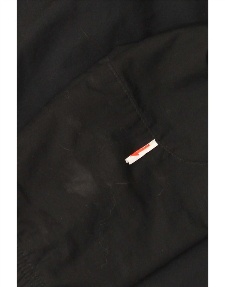 Nike Mens Tracksuit Top Jacket UK 38/40 Médio Preto Poliéster
