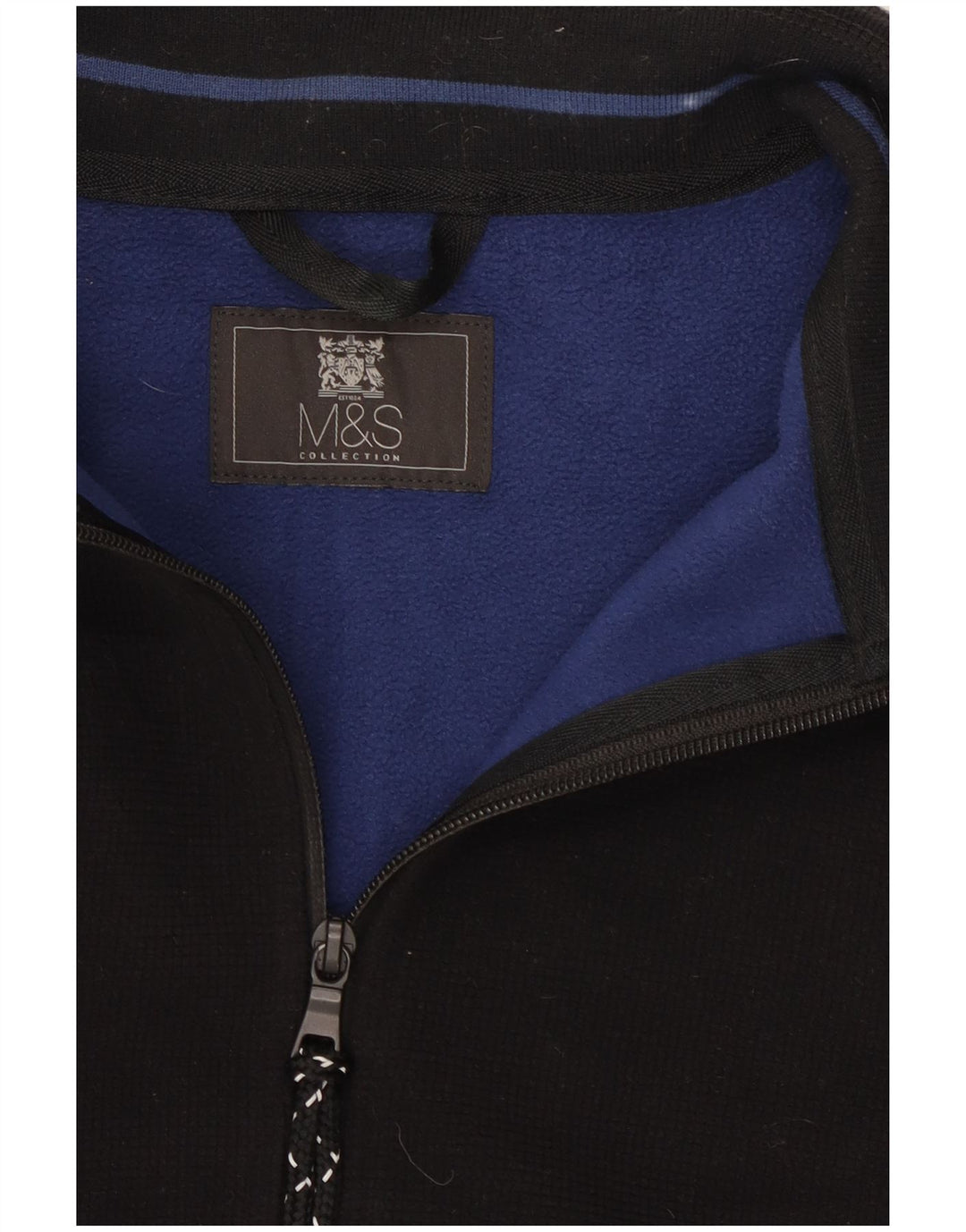 Jaqueta masculina de agasalho Marks & Spencer grande preta