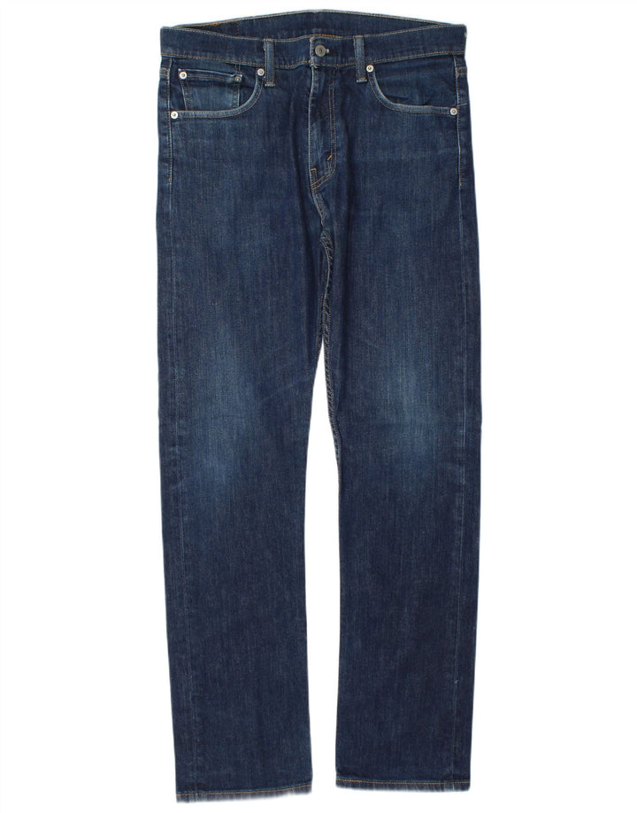 Levi's Masculino 513 Straight Jeans W32 L32 Azul Algodão