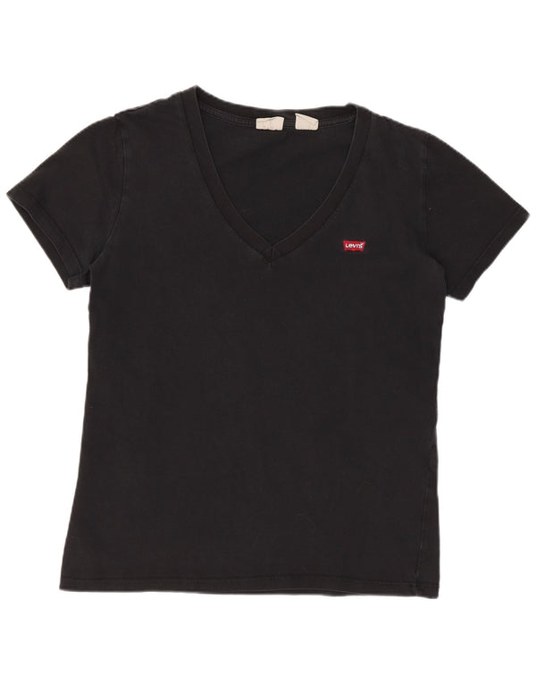 Camiseta feminina Levi's Top UK 2 2XS algodão preto