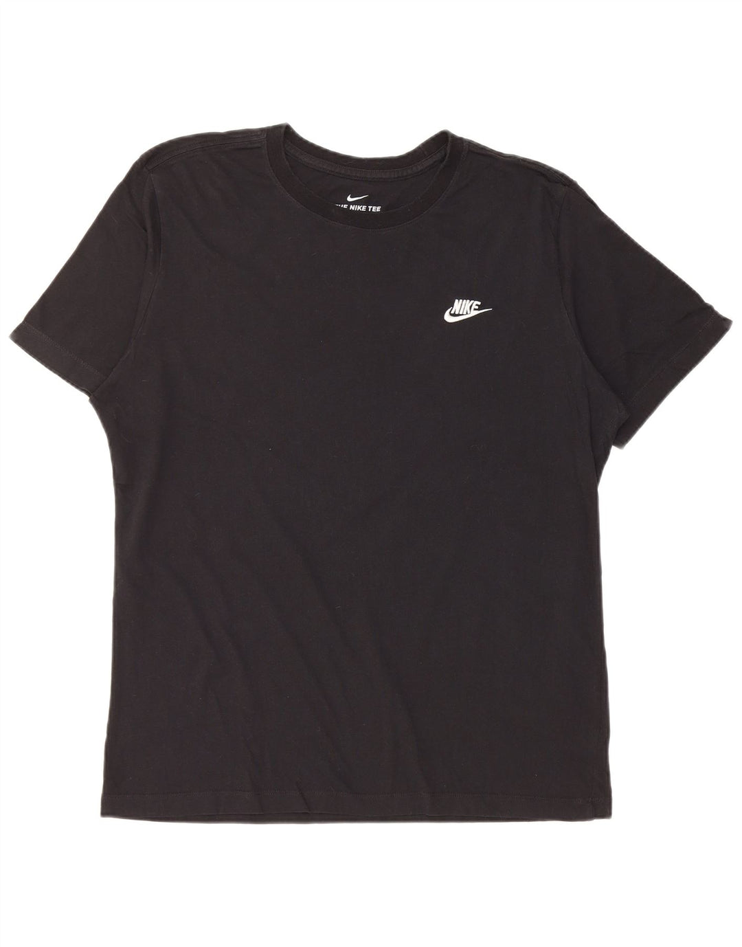 Camiseta masculina NIKE Top grande de algodão preto