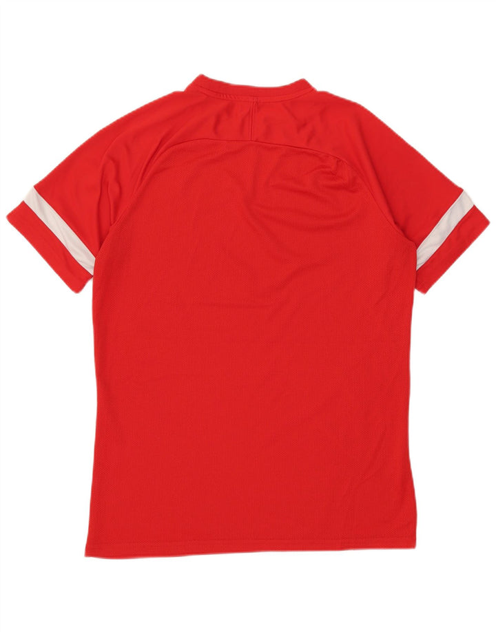Camiseta masculina Nike Dri Fit Top grande bloco colorido vermelho