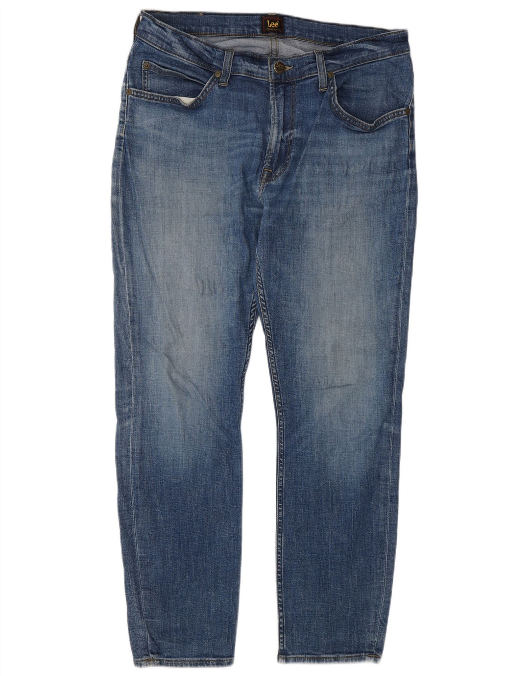 LEE Calça jeans feminina Rider W33 L28 azul algodão