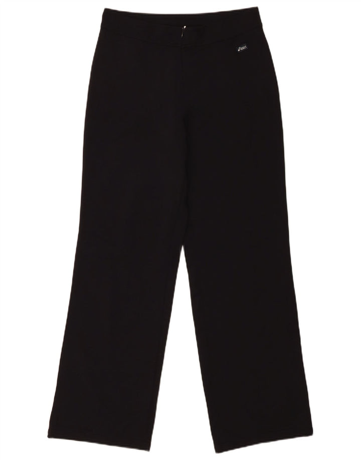 Calça reta feminina ASICS grande W32 L31 poliamida preta
